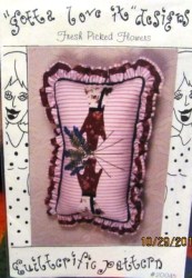 20045 FRESH PICKED FLOWERS GLOVES APPLIQUE PILLOW PATTERN